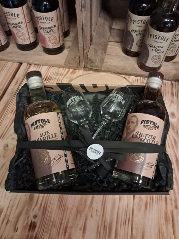 Geschenkbox für Paare mit Gläsern